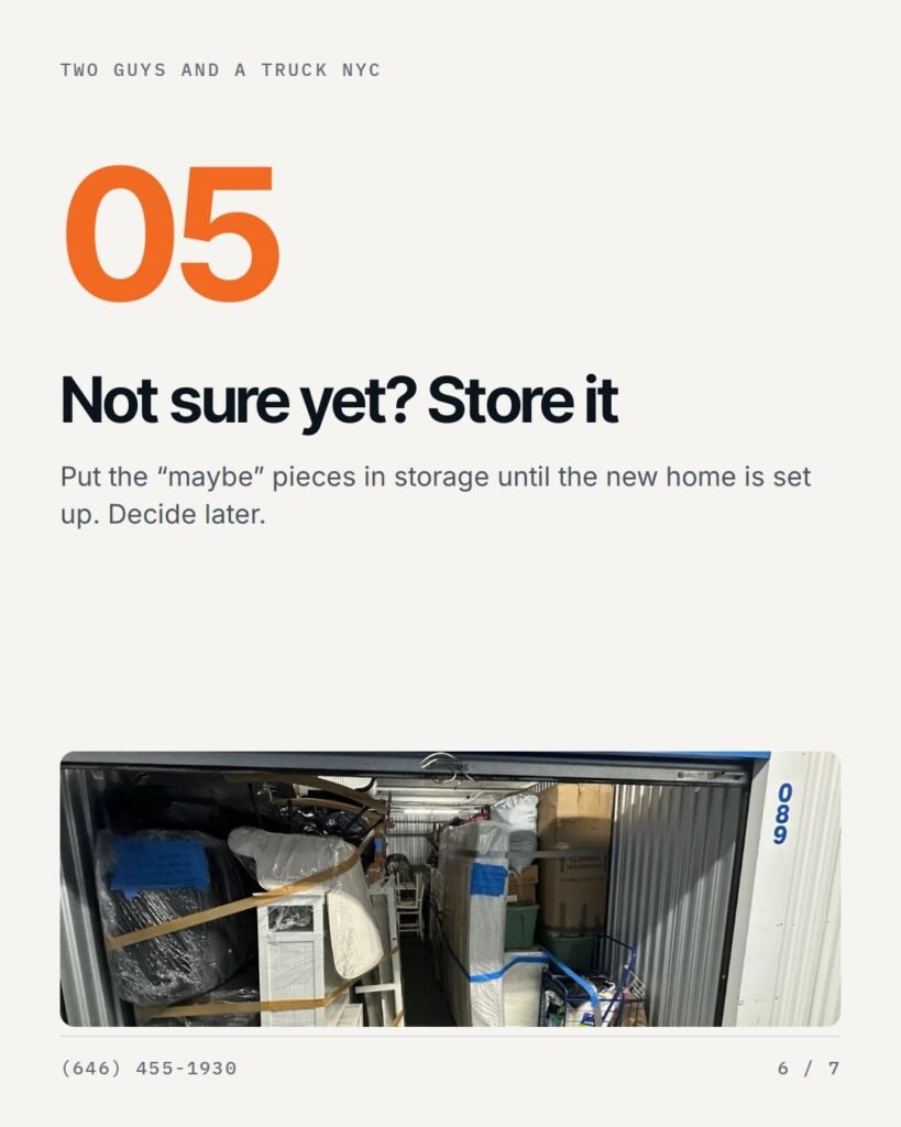 Not sure yet? Store it